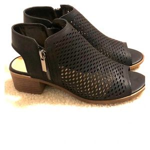 NEW Black Open Toe Booties